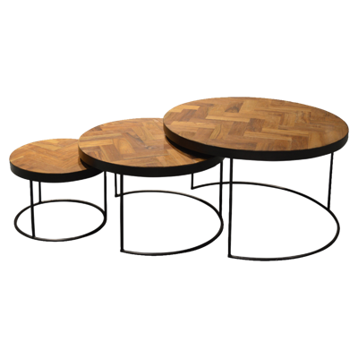 Livingfurn Salontafel Accent Set 45 x 75 x 75 Livingfurn Salontafel Accent Set 45 x 75 x 75