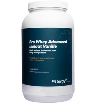 Fittergy Fittergy Pro Whey Advanced Isolate Vanille (1000g)