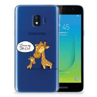 Samsung Galaxy J2 Core Telefoonhoesje met Naam Giraffe
