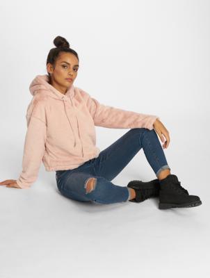 Urban Classics / Hoody Oversize Short Teddy in rose