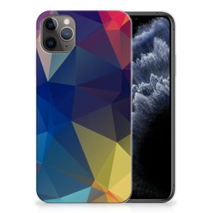 Apple iPhone 11 Pro Max TPU Hoesje Polygon Dark