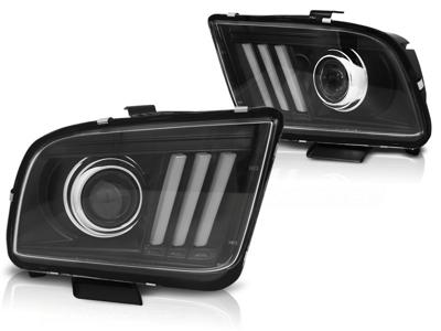 Tuning-Tec Koplampen met parkeerlicht FORD MUSTANG 04-09 ZWART