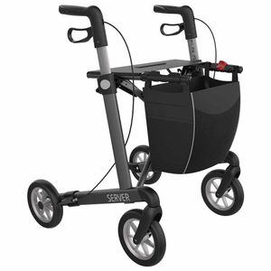 Lichtgewicht rollator Server Comfort met SOFT wielen (7 kg)