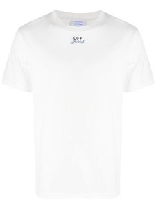 Off-White Jeddah logo-print cotton T-shirt - Blanc