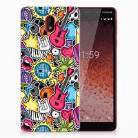 Nokia 1 Plus Silicone Back Cover Punk Rock