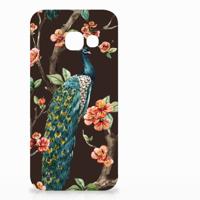 Samsung Galaxy A3 2017 TPU Hoesje Pauw met Bloemen