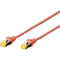 Digitus DK-1644-A-070/R RJ45 Netwerkkabel, patchkabel CAT 6A S/FTP 7.00 m Rood Halogeenvrij, Verdraaide paren, Snagless, Vlambestendig 1 stuk(s) - thumbnail