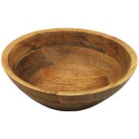 Mazali Bowl Mango Wood 30X10Cm./ 300X300X100Mm Barcode Sticker, meerkleurig, 34 x 34 x 14 cm