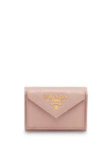 Prada petit portefeuille à logo - Rose