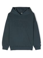 Dkny Kids hoodie à logo imprimé - Bleu - thumbnail