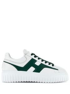 Hogan baskets H-Stripes en cuir - Blanc