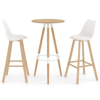 vidaXL 3-delige Barset wit vidaXL 3-delige Barset wit
