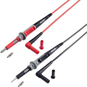 VOLTCRAFT MS-4PS-E Veiligheidsmeetsnoer 4mm-veiligheidsstekker Testpunt 1.00 m Zwart, Rood 1 stuk(s)