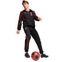 PUMA AC Milan Pre-Match Trainingspak Woven Full-Zip 2024-2025 Zwart Rood - thumbnail