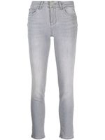 LIU JO logo-patch skinny jeans - Gris