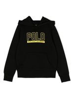 Ralph Lauren Kids hoodie en jersey à logo imprimé - Noir - thumbnail