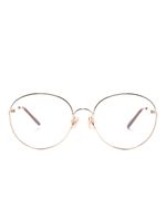 Chloé Eyewear lunettes de vue à monture métallique oversize - Or