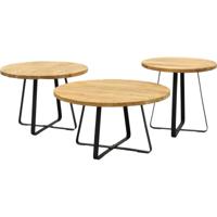 Bijzettafelset van 3 Santiago Ø70, 60 en 50 cm