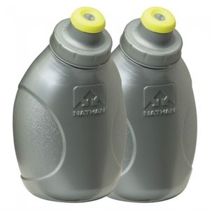 Nathan drinkfles 2-stuks, zilver Push-Pull Cap 975307