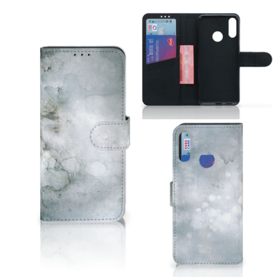 Hoesje Motorola Moto E6 Plus Painting Grey Hoesje Motorola Moto E6 Plus Painting Grey