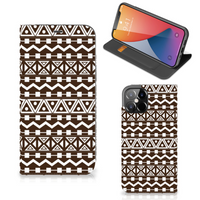 iPhone 12 Pro Max Hoesje met Magneet Aztec Brown - thumbnail