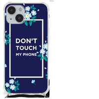 iPhone 14 Plus Anti Shock Case Flowers Blue DTMP