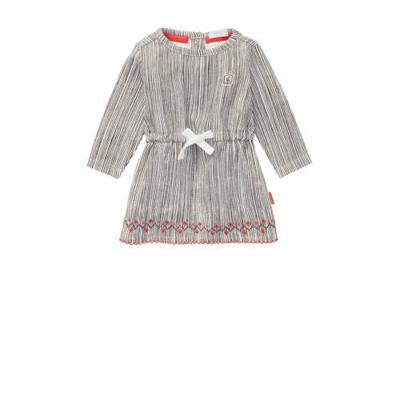 Noppies baby jurk Mazzola met all over print wit/zwart Noppies baby jurk Mazzola met all over print wit/zwart