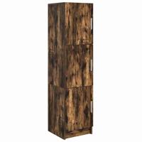 vidaXL Hoog Kast Rook Eiken 31,5x32x124 cm Gelaagd Hout