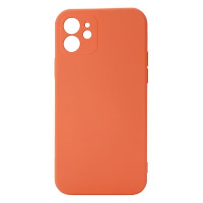 Shop4 - iPhone 12 mini Hoesje - Back Case Mat Oranje
