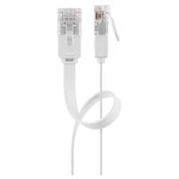 Goobay RJ45 U/UTP CAT 6 Platte Netwerkkabel - 7m - Wit - thumbnail