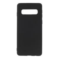 Shop4 - Samsung Galaxy S10 Plus Hoesje - Zachte Back Case Mat Zwart