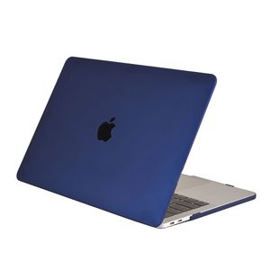 Lunso MacBook Air 13 inch M1 (2020) cover hoes - case - Mat Marineblauw