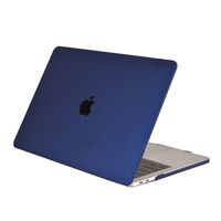 Lunso MacBook Air 13 inch M1 (2020) cover hoes - case - Mat Marineblauw - thumbnail