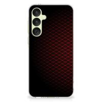 Samsung Galaxy A35 TPU bumper Geruit Rood - thumbnail