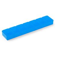 1x Medicijnen doos/pillendoos 7 daags blauw 15 cm - thumbnail