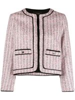 Maje cropped tweed jacket - Rose