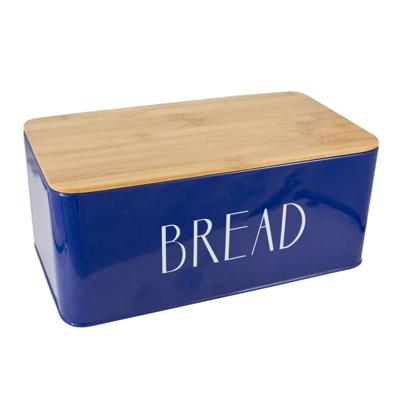 Broodtrommel Met Plank Blauw Broodtrommel Met Plank Blauw