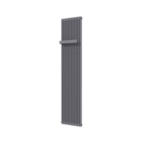 Vipera Corrason enkele badkamerradiator 40 x 180 cm centrale verwarming antraciet grijs zijaansluiting 1.339W