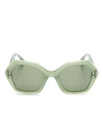 Isabel Marant Eyewear lunettes de soleil teintées à monture oversize - Vert - thumbnail