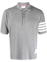 Thom Browne polo à 4 bandes signature - Gris - thumbnail