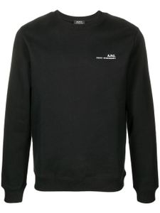 A.P.C. sweat à logo imprimé - Noir