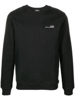 A.P.C. sweat à logo imprimé - Noir - thumbnail