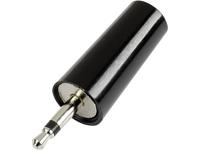 TRU COMPONENTS 1572328 Jackplug 2.5 mm Stekker, recht Aantal polen: 2 Mono Zwart 1 stuk(s)