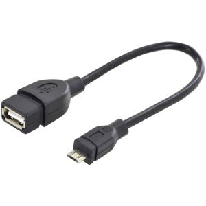 Raspberry Pi® SC0006 USB-adapter Raspberry Pi [1x Micro-USB 2.0 B stekker - 1x USB 2.0 bus A] 8 cm Wit