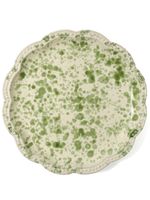 Cabana assiette en céramique mouchetée (27 cm) - Vert - thumbnail