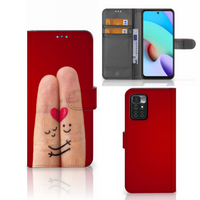 Xiaomi Redmi 10 Wallet Case met Pasjes Liefde - Origineel Romantisch Cadeau