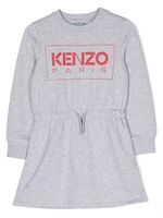 Kenzo Kids robe à logo imprimé - Gris - thumbnail