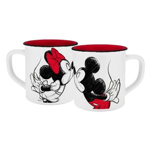 Disney Mug Mickey Kiss Sketch Red