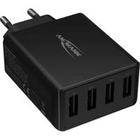 Ansmann HomeCharger HC430 USB-oplader 30 W Thuis Uitgangsstroom (max.) 6000 mA Aantal uitgangen: 4 x USB 2.0 bus A