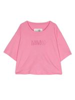 MM6 Maison Margiela Kids t-shirt à paillettes - Rose - thumbnail